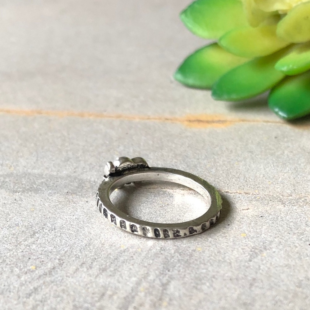 Tiny Dainty Silver Elephant Minimalist Boho Ring 7 - Picture 4 of 8